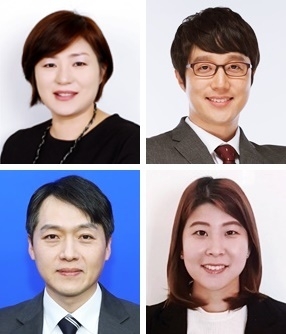 블랙벨트 세미나 연자들. 왼쪽 위부터 시계방향으로 홍선아 교수, 이세근 세무사, 박유진 겸임교수, 강호덕 원장.