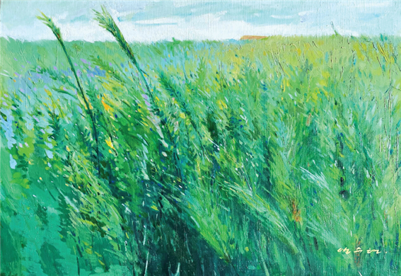 안수현 '바람의 소리' 65×40.5 Oil on canvas 