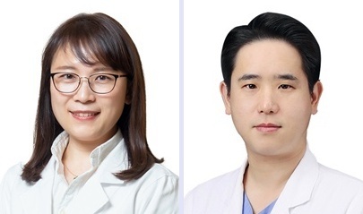 경희대치과병원 구강내과 이연희 교수(왼쪽)와 구강악안면외과 정준호 교수.